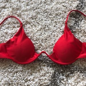 Red bikini top